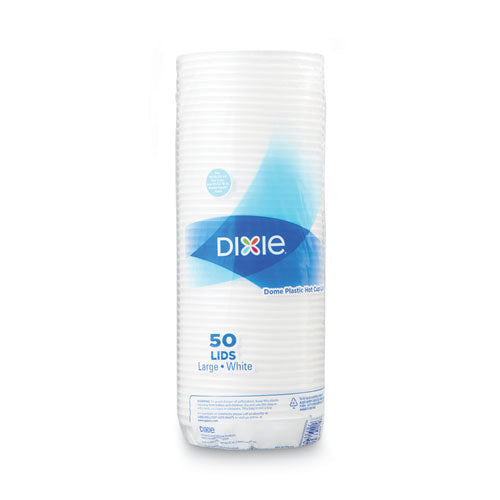 Tapas Dome Drink-thru, se adapta a Perfectouch de 10 oz a 16 oz; Vaso Wisesize de 12 oz a 20 oz, blanco, paquete de 50