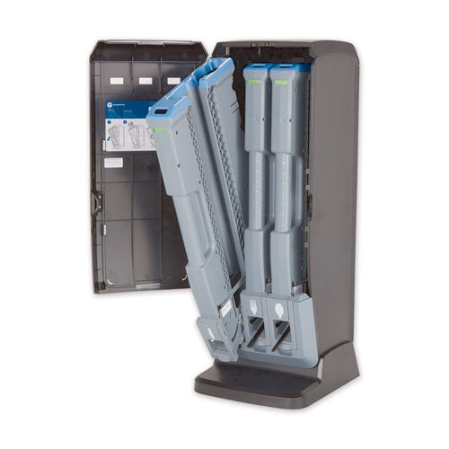 Smartstock Tri-tower Dispensing System Cutlery, Forks, Mediumweight, Polypropylene, Black, 40/pack, 24 Packs/carton