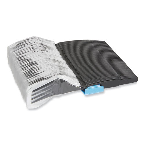 Recambio para cubiertos pesados ​​envueltos en Smartstock, tenedor, negro, 960/cartón