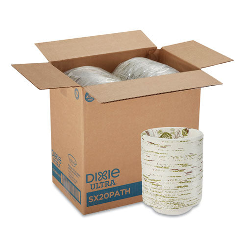 Pathways Tazones de papel de peso pesado, 20 oz, verde/borgoña, 500/cartón