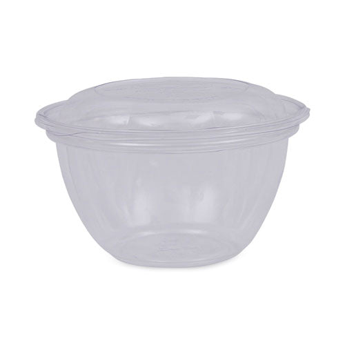 Renewable And Compostable Containers, 18 Oz, 5.5" Diameter X 2.3"h, Clear, Plastic, 150/carton