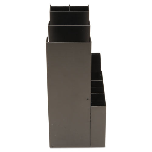 Organizador de condimentos de café, 10 compartimentos, 5,4 x 11 x 12,6, negro