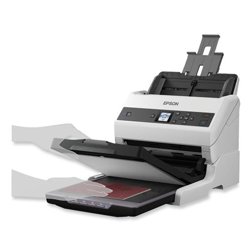 Escáner de documentos en color para grupos de trabajo Ds-870, resolución óptica de 600 ppp, alimentador automático de documentos a doble cara de 100 hojas