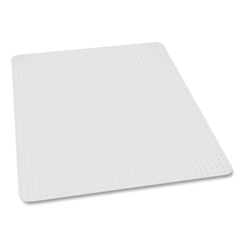 Everlife Light Use Chair Mat For Flat Pile Carpet, Rectangular, 36 X 44, Clear