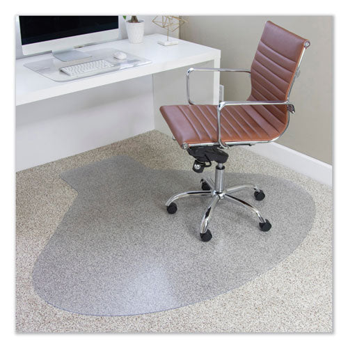 Tapetes para silla Everlife para alfombras de pelo mediano, contorno, 66 x 60, transparentes