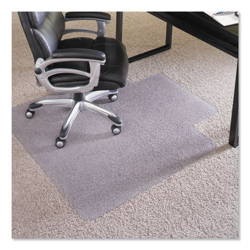 Everlife - Tapete para silla de uso intensivo para alfombra de pelo alto, rectangular con borde, 45 x 53, transparente