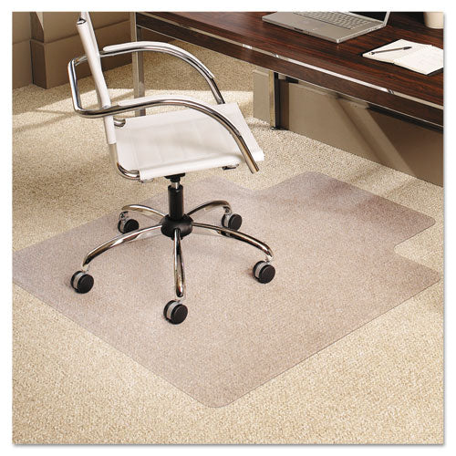 Everlife Tapete para silla de uso moderado para alfombra de pelo bajo, rectangular con borde, 45 x 53, transparente