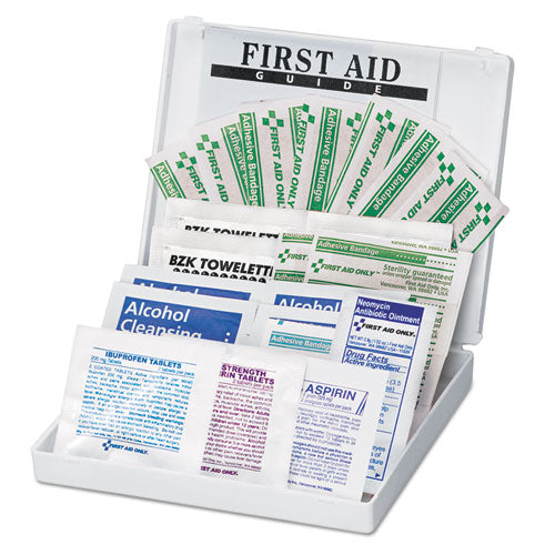 All-purpose First Aid Kit, 34 Pieces, 3.74 X 4.75, 34 Pieces, Plastic Case