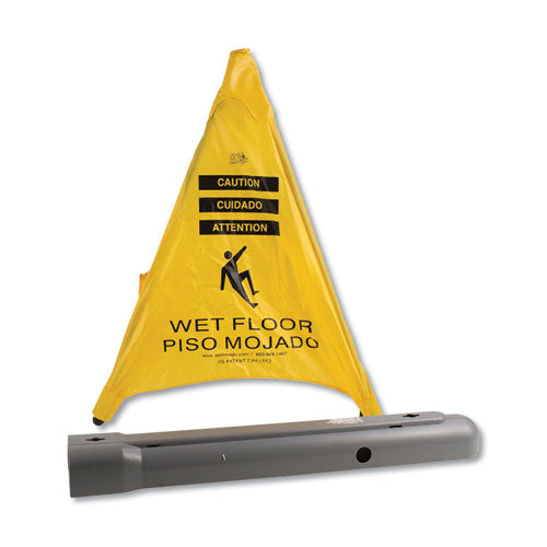 Pop Up Safety Cone, 3 X 2.5 X 20, Yellow