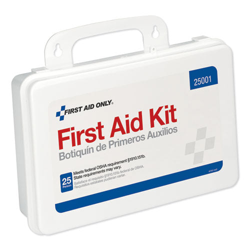 First Aid Kit For Use By Up To 25 People, 113 Pieces, Plastic Case