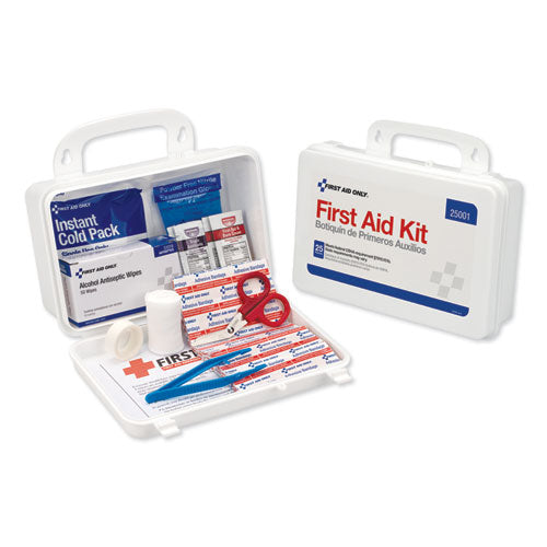 First Aid Kit For Use By Up To 25 People, 113 Pieces, Plastic Case