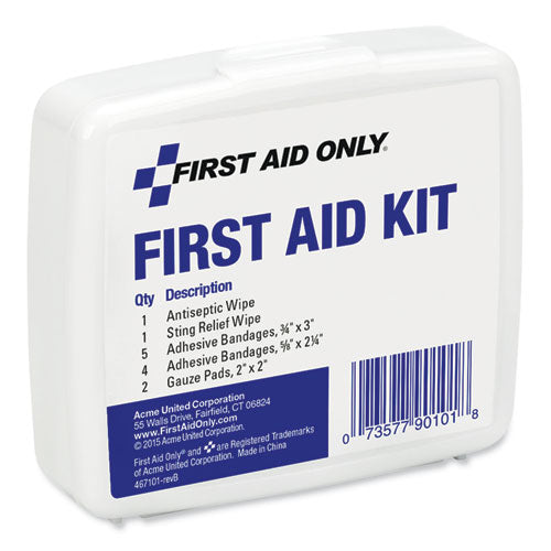 First Aid On The Go Kit, Mini, 13 Pieces, Plastic Case