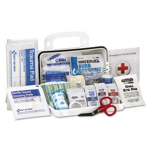 Ansi Class A 10 Person First Aid Kit, 71 Pieces, Plastic Case