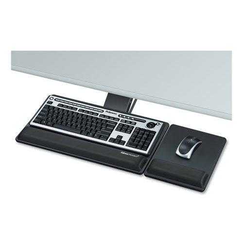Bandeja para teclado Designer Suites Premium, 19 de ancho x 10,63 de profundidad, negra