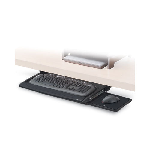 Cajón para teclado de lujo, 20,5 de ancho x 11,13 de profundidad, negro
