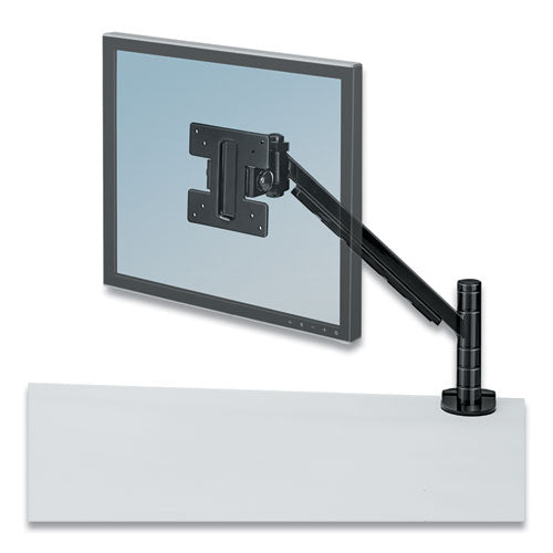 Brazo para monitor de pantalla plana Designer Suites, rotación de 180 grados, inclinación de 45 grados, giro de 360 ​​grados, negro, soporta 20 libras