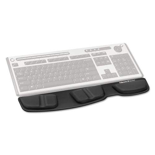 Soporte de palma para teclado de espuma viscoelástica, 13,75 x 3,37, negro