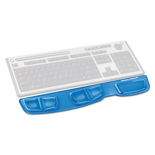 Soporte de palma para teclado de gel, 18,25 x 3,37, azul