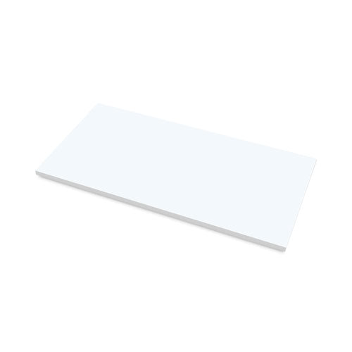 Tablero de mesa laminado Levado, 60" x 30", blanco