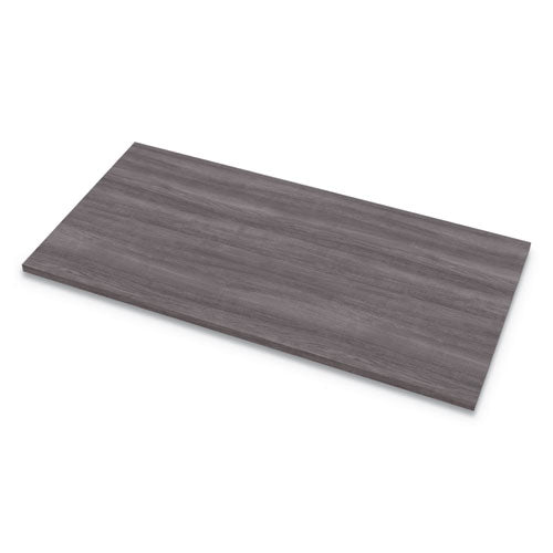 Tablero de mesa laminado Levado, 48" x 24", ceniza gris