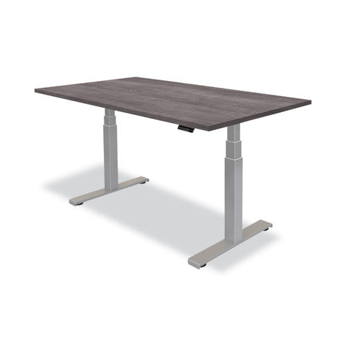 Tablero de mesa laminado Levado, 48" x 24", ceniza gris