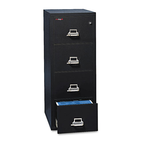 Insulated Vertical File, 1-hour Fire Protection, 4 Letter-size File Drawers, Parchment, 17.75" X 31.56" X 52.75"