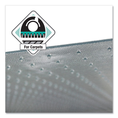 Tapete para silla de policarbonato Cleartex Ultimat para alfombras de pelo bajo/mediano, 35 x 47, transparente