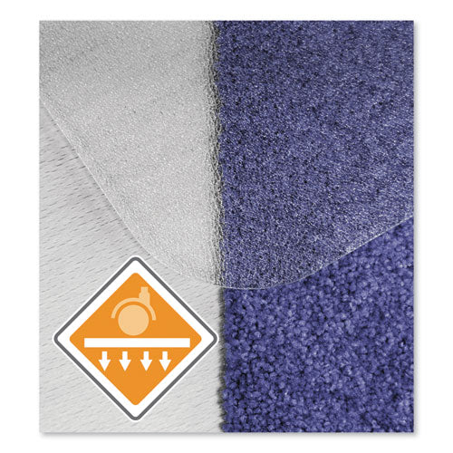 Cleartex Unomat - Tapete antideslizante para silla para pisos duros/alfombras de pelo plano, 60 x 48, transparente
