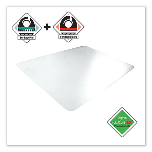 Cleartex Unomat - Tapete antideslizante para silla para pisos duros/alfombras de pelo plano, 35 x 47, transparente