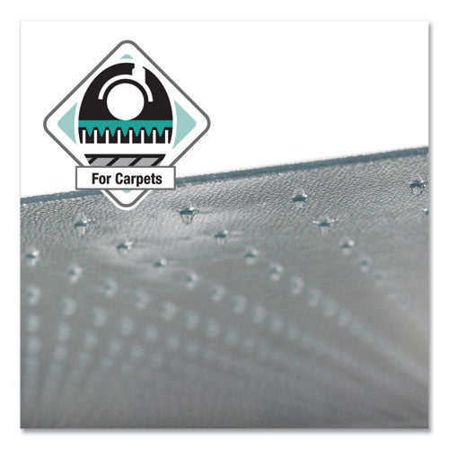 Tapete para silla de policarbonato Cleartex Ultimat para alfombras de pelo medio/bajo, 48 x 60, transparente