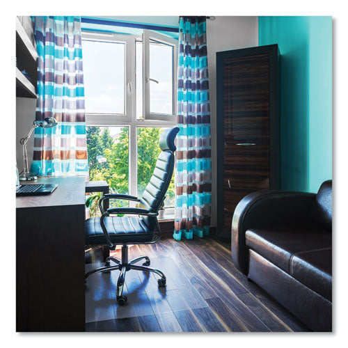Alfombrilla para silla de policarbonato Cleartex Ultimat para pisos duros, 48 ​​x 53, transparente