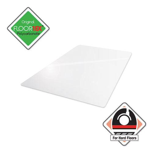 Tapete para silla de policarbonato Cleartex Ultimat para pisos duros, 48 ​​x 60, transparente