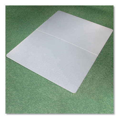 Alfombrilla para silla plegable rectangular de polipropileno Ecotex para alfombras, 35 x 46, translúcido