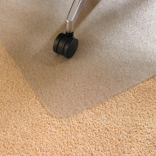 Cleartex Advantagemat Tapete para silla de PVC libre de ftalatos para alfombras de pelo bajo, 53 x 45, transparente
