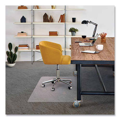 Cleartex Advantagemat Tapete para silla de PVC libre de ftalatos para alfombras de pelo bajo, 60 x 48, transparente