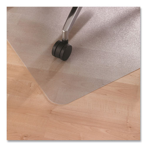 Cleartex Advantagemat Tapete para silla de PVC sin ftalatos para pisos duros, 53 x 45, transparente