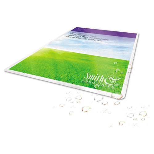 Bolsas para plastificar térmicas ultratransparentes, 3 mil, 9" x 11,5", transparente brillante, 25/paquete