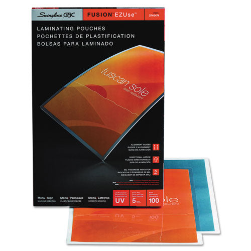 Bolsas térmicas para plastificar Ezuse, 5 mil, 11.5" x 17.5", transparente brillante, 100/caja