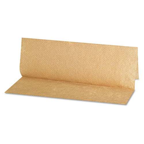Toallas de papel plegadas, plegado múltiple, 9 x 9,45, natural, 250 toallas/paquete, 16 paquetes/cartón