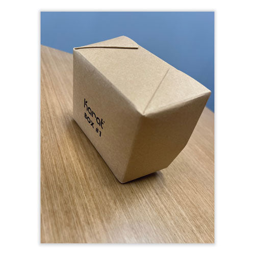 Caja Kraft para llevar que se puede volver a cerrar, 30 oz, papel, 450/cartón