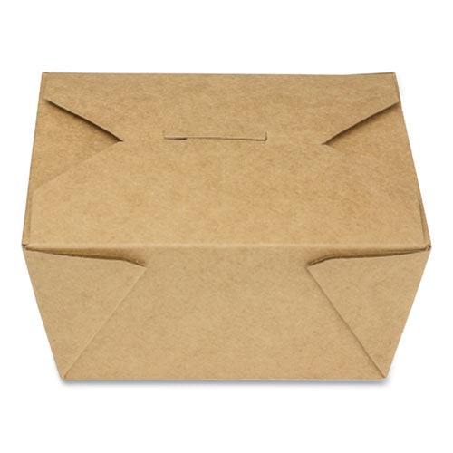 Caja Kraft para llevar que se puede volver a cerrar, 30 oz, papel, 450/cartón