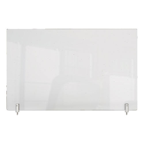 Extensor de partición transparente con abrazadera incorporada, 29 x 3,88 x 18, lámina termoplástica