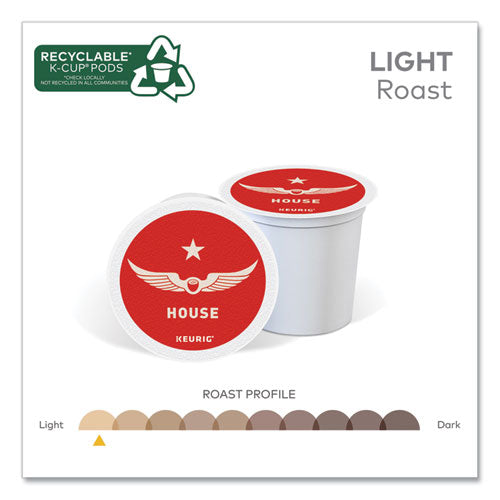 House Blend Coffee K-cups, tostado ligero, 20/caja