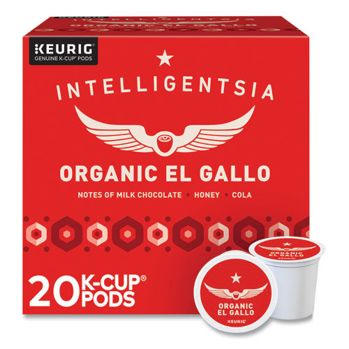 El Gallo Café Orgánico K-cups, Tueste Claro, 20/caja