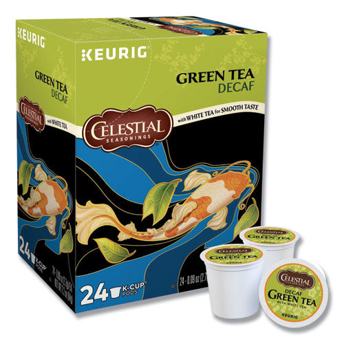 K-cups de té verde descafeinado, 24/caja