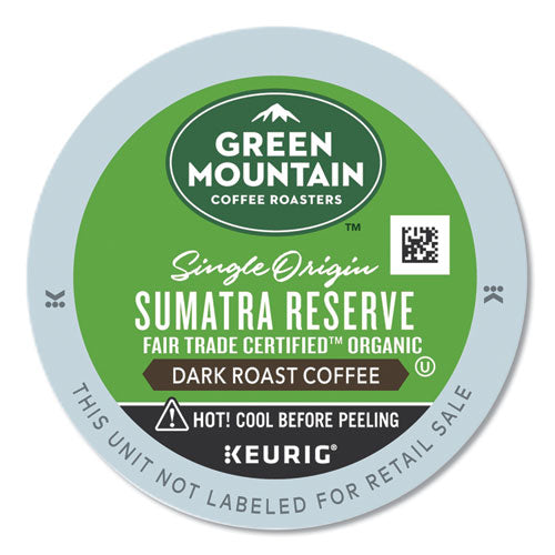 Fair Trade Organic Sumatran Extra Bold Coffee K-cups, 24/box