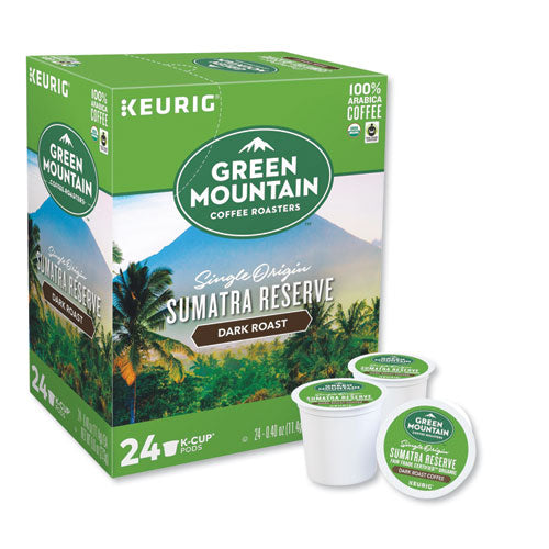 Fair Trade Organic Sumatran Extra Bold Coffee K-cups, 24/box