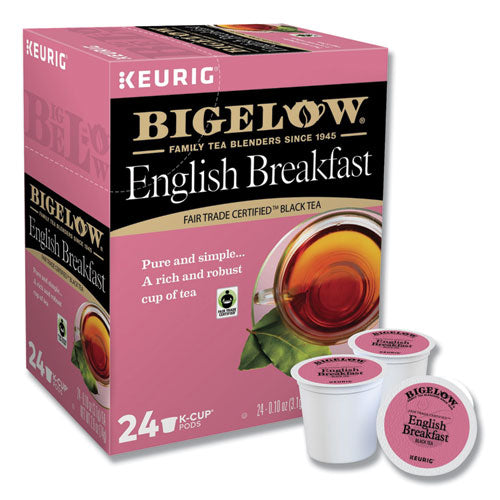 English Breakfast Tea K-cups, 24/caja, 4 cajas/cartón