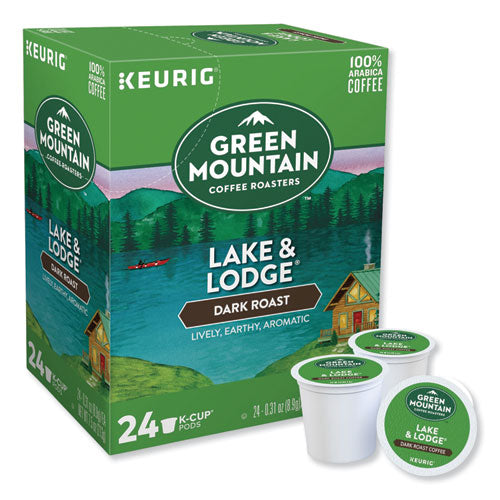 Lake And Lodge Coffee K-cups, tostado medio, 96/cartón