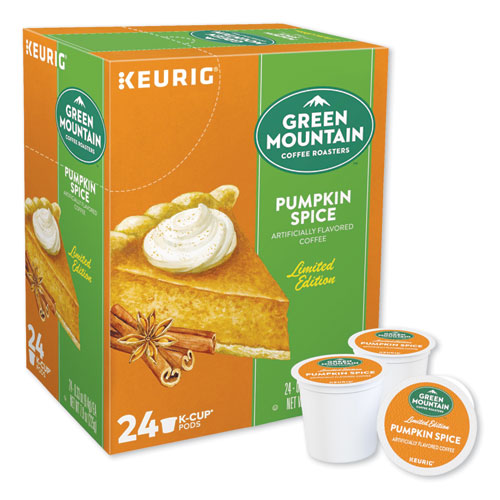 Fair Trade Certified Pumpkin Spice Flavored Coffee K-cups, 96/carton